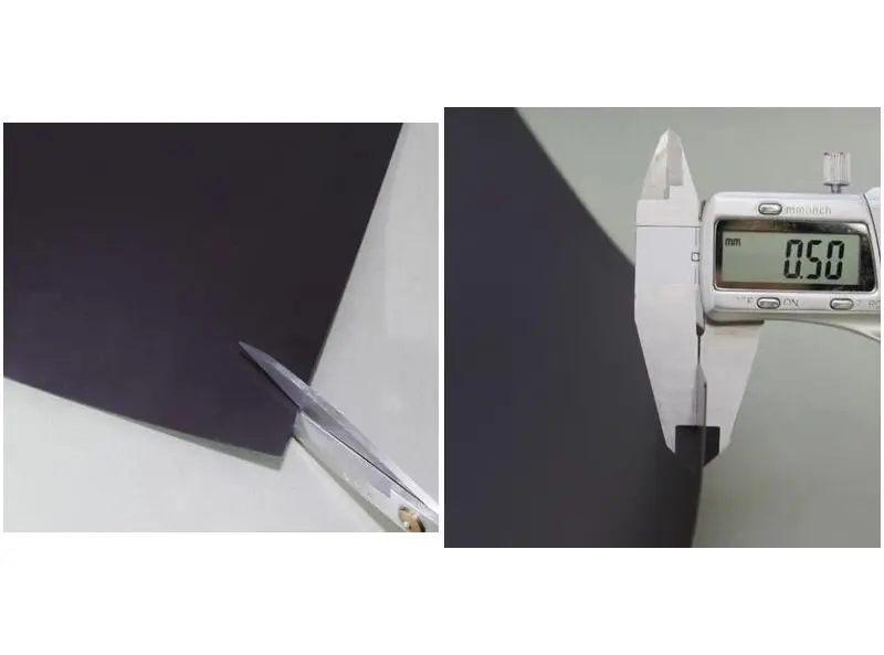 Größe a5 schwarze Magnet folien für gestanztes Handwerk sehr dünn und flexibel nur 0,5mm Dicke