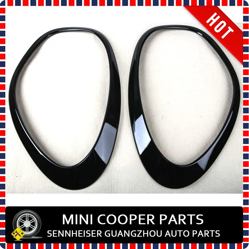 

Brand New ABS Plastic UV Protected Head&Rear Light Cover Mini Ray Style Black Color For mini cooper countryman R60 (4 Pcs/Set)