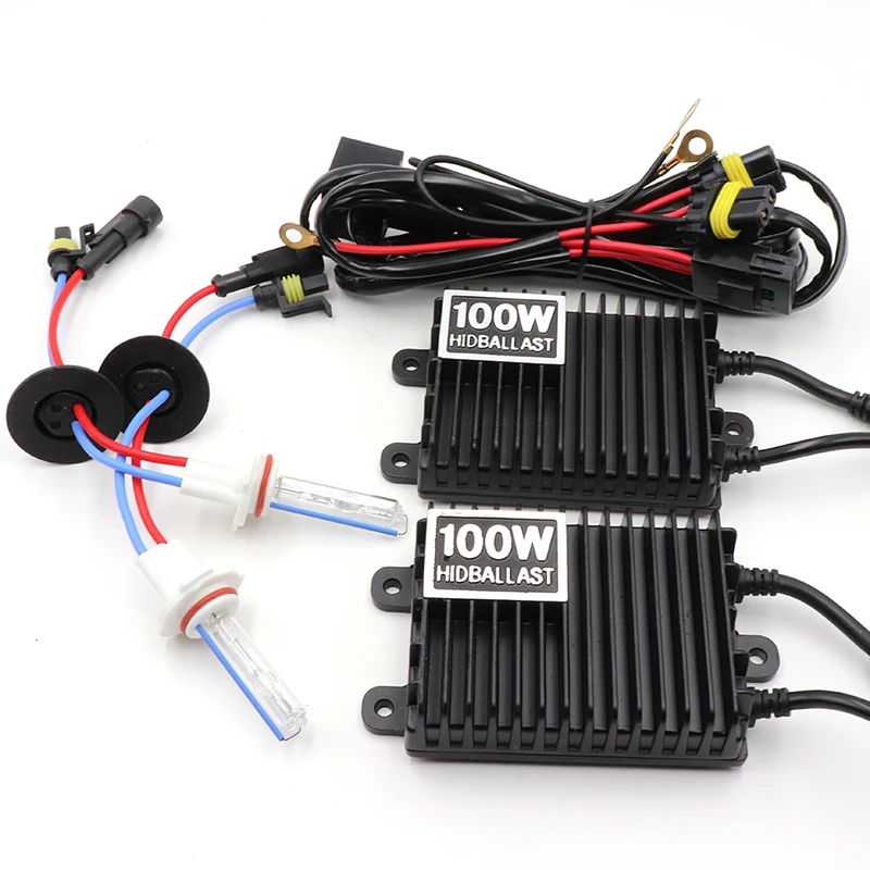 Niscarda H1 H3 H4 H11 9006 100W 4300K 6000K 8000K Ballast HID Xenon 12V Car Light Headlight 9005 9006