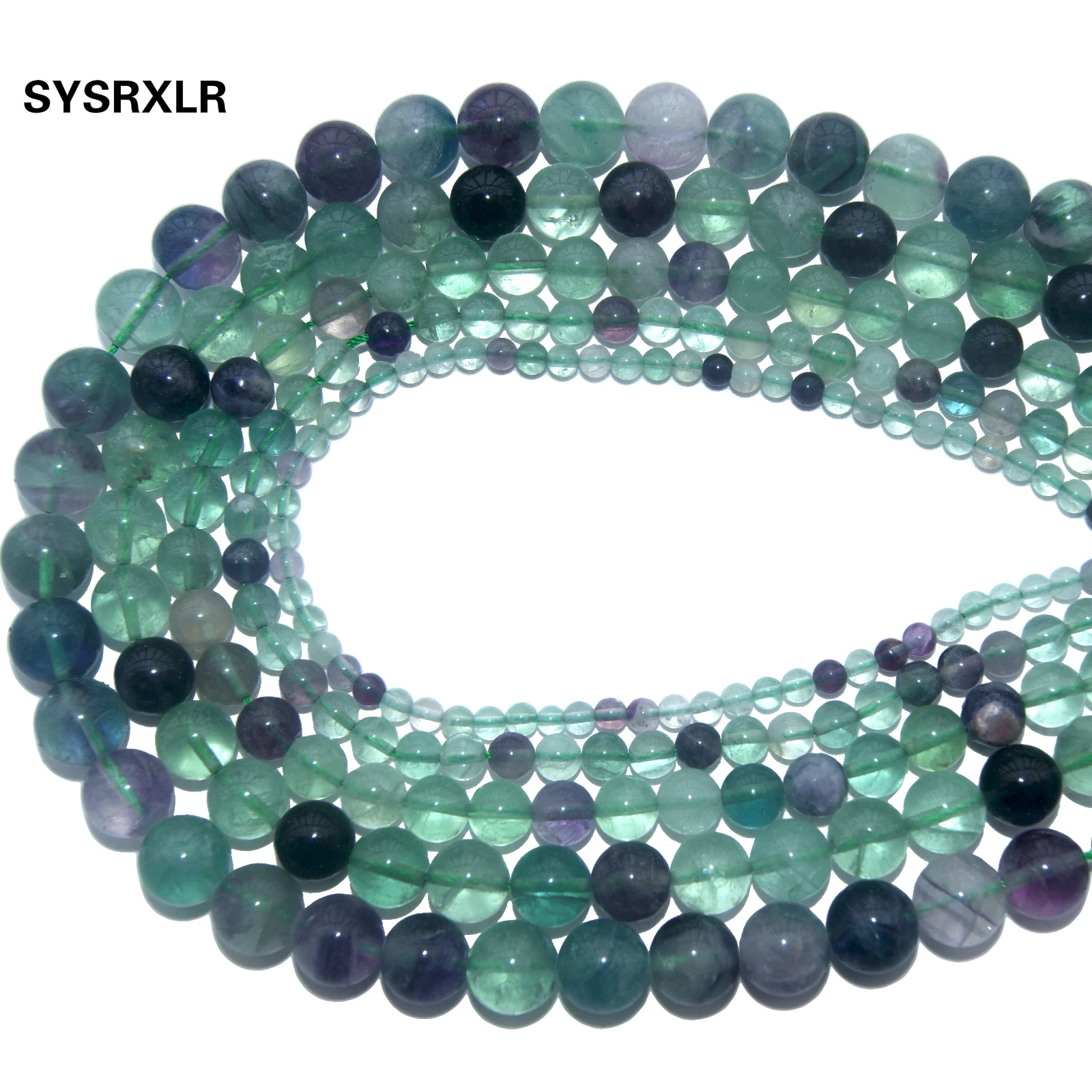 

Wholesale Natural Stone Green Fluorite Round Loose Beads For Jewelry Making Charm DIY Bracelet Necklace Material 4 6 8 10 12 MM