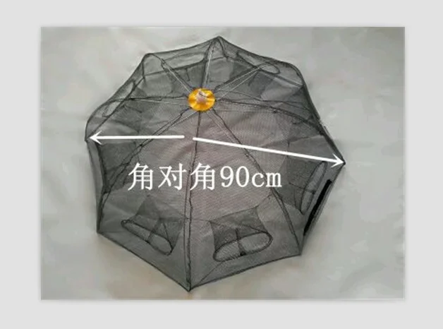 

6 Holes Automatic Foldable Umbrella Shape Fishing Net For Fish Shrimp