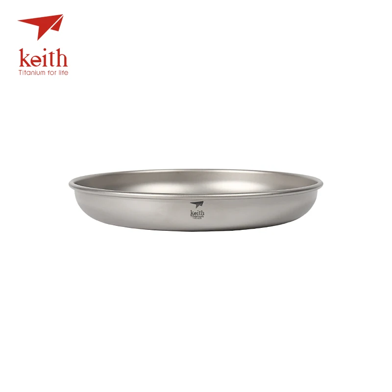 

Keith Camping Titanium Dishes 150ml-450ml Saucer Outdoor Tableware Camping Plates Cutlery Ti5362/Ti5368