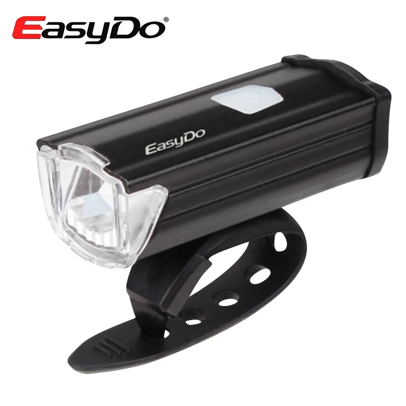 EasyDo USB Rechargeable Bicycle Front Headlight MTB Bike Handlebar LED Lights Waterproof Flashlight Cycling Lighting Accessories