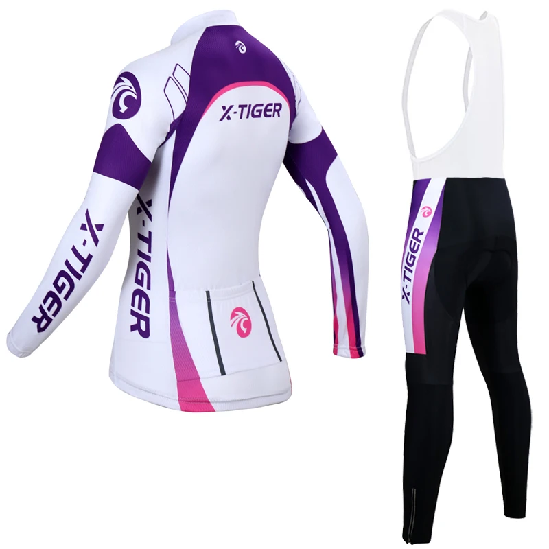 X-Tiger Women Autumn Breathable Cycling Clothing/MTB Bicycle Wear Ropa Ciclismo/Race cycling Clothes/Bike Cycling Jersey Set