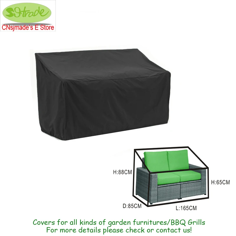 

Double seats Rattan sofa cover.High quality outdoor furniture protective cover,Elastic closure waterproof dust proof