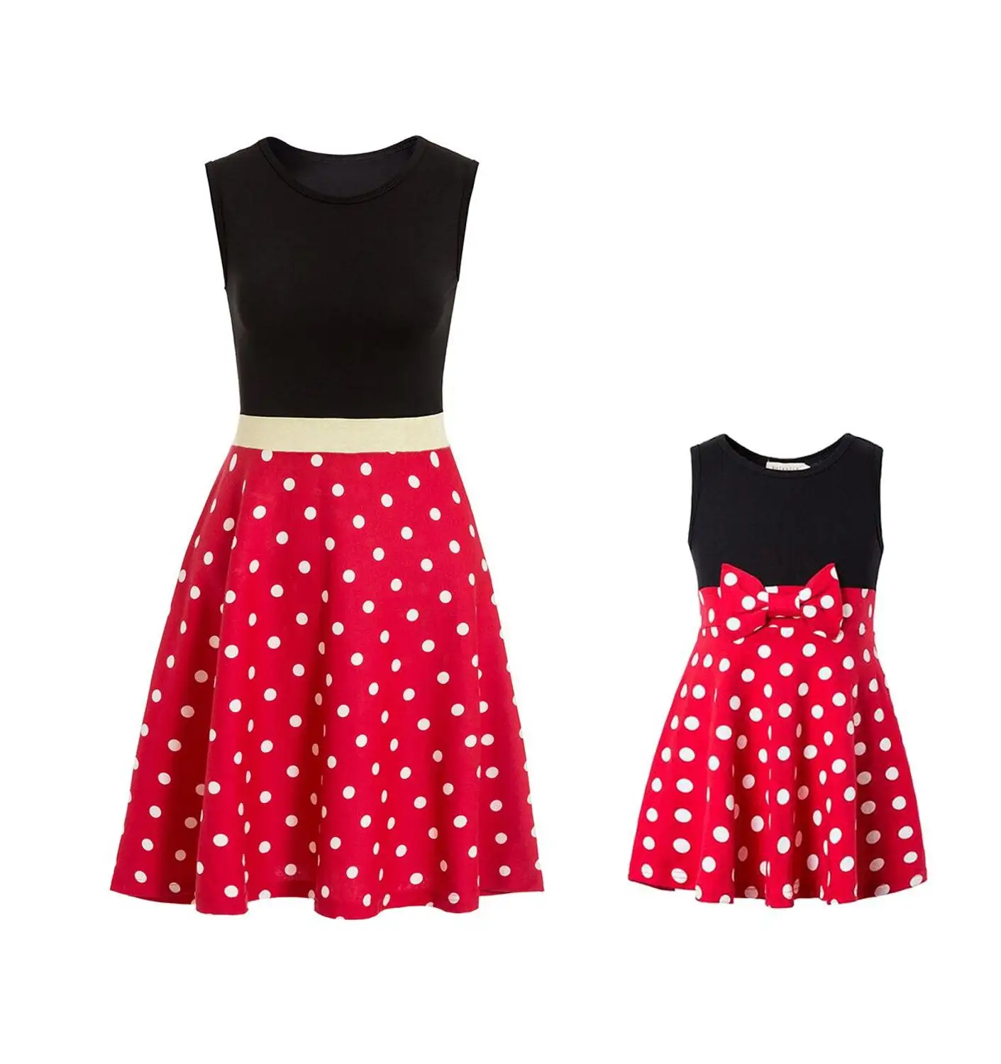 Vestido de princesa de minnie para mujer, disfraz de Cosplay, vestido de princesa de lunares, vestido de princesa de cumpleaños, Blancanieves de