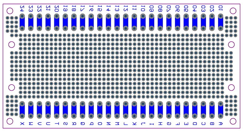 Doppel-Side Prototyp PCB,Universal Board, 137,4 x72mm.