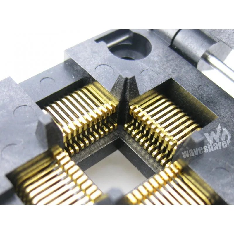 Imagem -04 - Adaptador de Soquete com Queima-in Qfp44 v2 44 Pqfp44 Tamanhos Diferentes Yamaichi Qfp Programação 0.8 mm