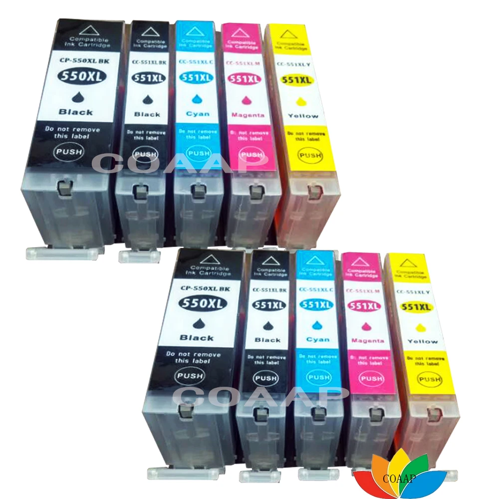 ink cartridge PGI-550 CLI-551 BK / C/ M / Y for CANON Pixma MX925 MX725 MG5450 MG5550 MG6350 MG6450 IP7250