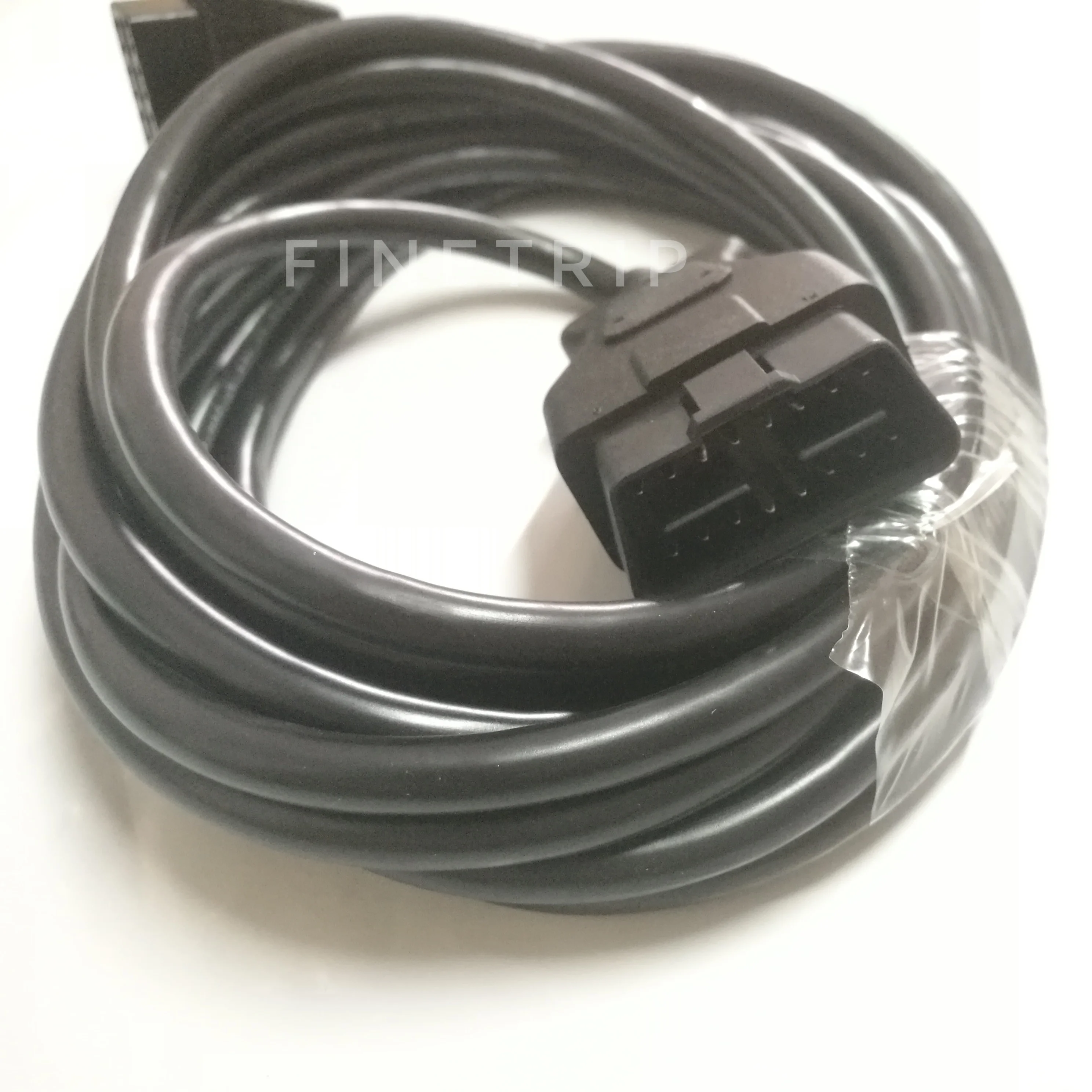 FINETRIP Full Access 16Pin Male to Female Transfer Connector 10 meter ELM327 OBD2 Extension Cable