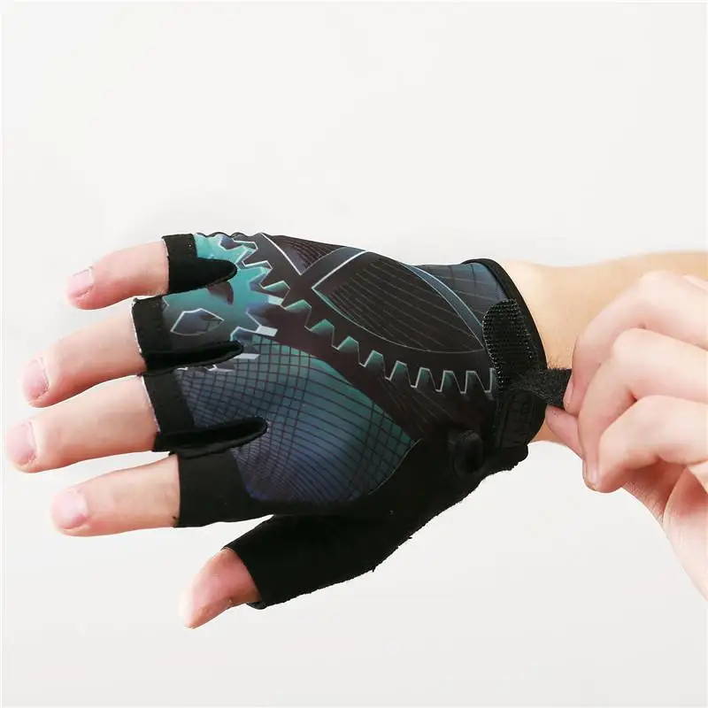 Weimostar-guantes deportivos para ciclismo, protectores de manos de medio dedo con almohadilla de Gel 3D para bicicleta de montaña, a prueba de golpes