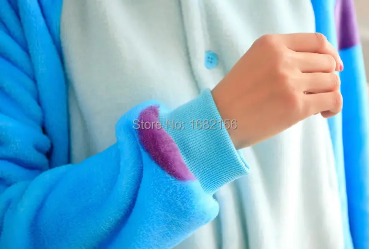 Kigurumi Blue Monster University Sulley ferguson Onesies pigiama Cartoon Costume Cosplay pigiama Party Dress pigiama