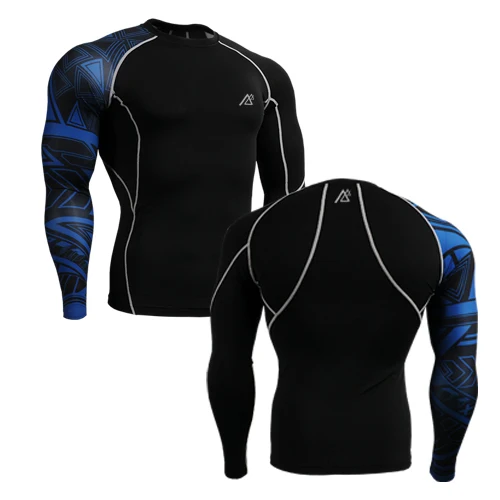 

Tops Shirt Men`s Compression Base Under Shirts Single Sleeve Printed Quick-dry Ultra-light Fitness Workout Running