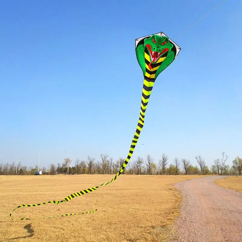 HBB 15m Cartoon Mamba Schlange Drachen FRP Stange Fliegen Sport Strand Kite-Kinder Geschenk Familie Outdoor Sport Aktivität Kinder spielzeug