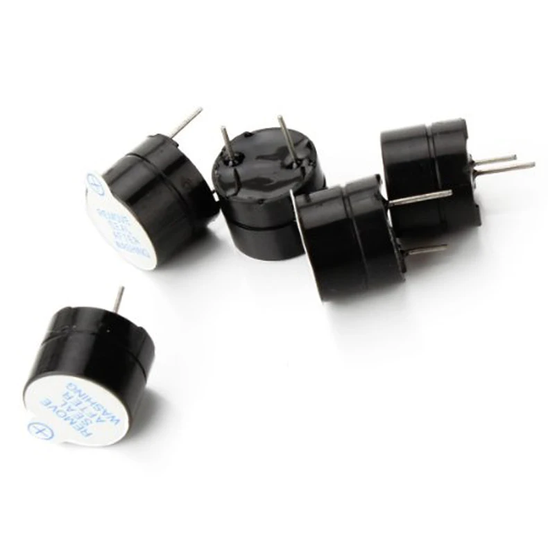 20Pcs 5V Continuous Sound Piezo Buzzers Fit For Computers Printers 5V Mini Magnetic Active Buzzer Car Alarm Ringer Cars Buzzer