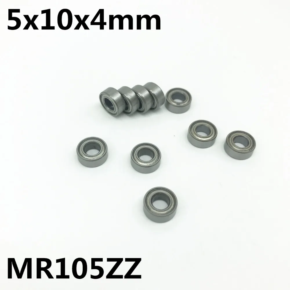 50 stks MR105ZZ 5x10x4mm Diepe Groef Kogellager Miniatuur Lager Geavanceerde Hoge Kwaliteit Model MR105Z MR105