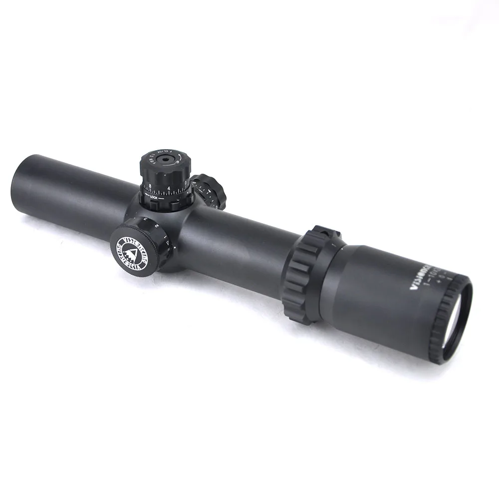 Visionking ميل دوت شبكاني مضيئة 1-10X28 بصريات الصيد البصر 35 مللي متر أنبوب 0.5MOA التركيز الجانبي التكتيكية قناص Riflescope.308