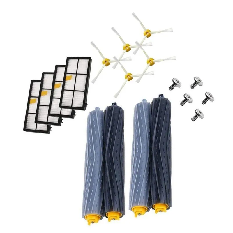 ตัวกรอง HEPA แปรงชุดอุปกรณ์เสริมสำหรับ IRobot Roomba 805 860 861 865 866 870 871 880 885 960 966 980 Series