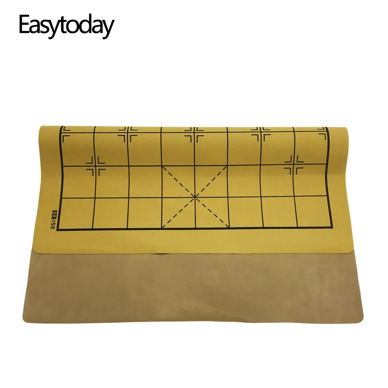 Easytoday Chinesischen Schachbrett Synthetische Leder Schach Spiele Zubehör Eine Seite Spiele Standard Chinesischen Schach Bord