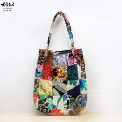 Classic Boho Purse Bohemian Shoulder Bag Hand Pure Handmade Women Bag Seamless Patchwork Shoulder Bags Tote Women's Handbags