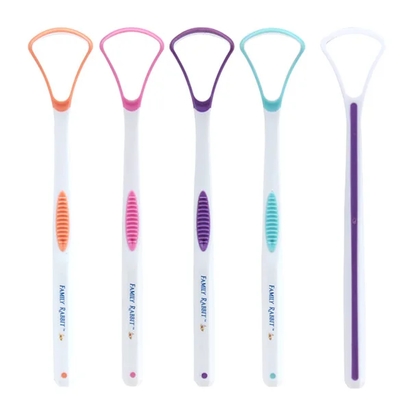 By DHL or EMS 100pcs Free Shipping Oral Care Tongue scraper Cleaner Fresh breath Make Oral Hygiene Toothbrush Tools 10001090