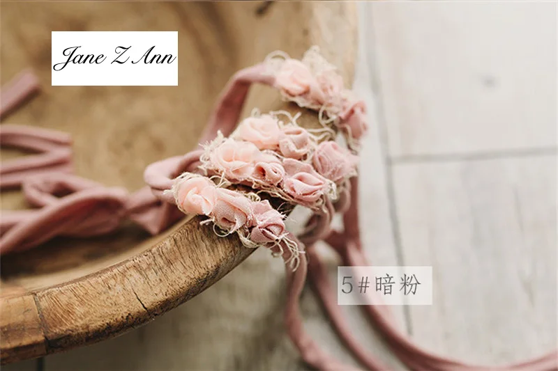 Jane Z Ann  15 Color Headwear  Baby photo Head Flower Newborn Photography Props studio shooting accessories