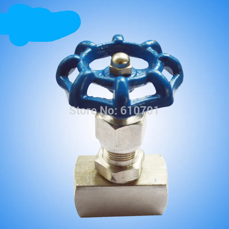 J13W-160P DN6 1/4 "DN10 3/8" DN15 1/2 "DN20 3/4" DN25 1 "Femmina Filo di Acciaio Inossidabile 316 /304/201 di Carbonio HighPressure Valvola A Spillo