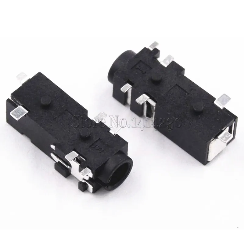 SJ-43514-SMT-TR CUI 3.5MM Headphone Stereo Audio Jack 12v SMT Socket SJ-43514