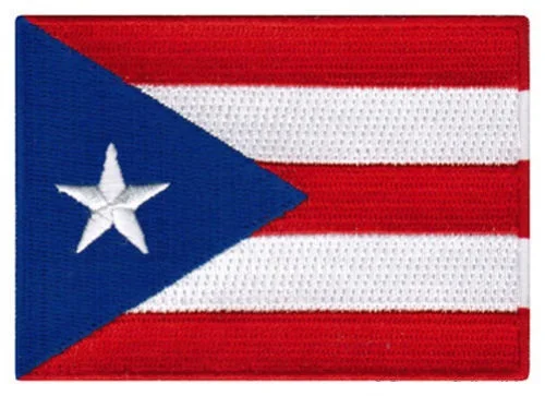 

PUERTO RICO FLAG embroidered iron-on PATCH RICAN EMBLEM applique NEW