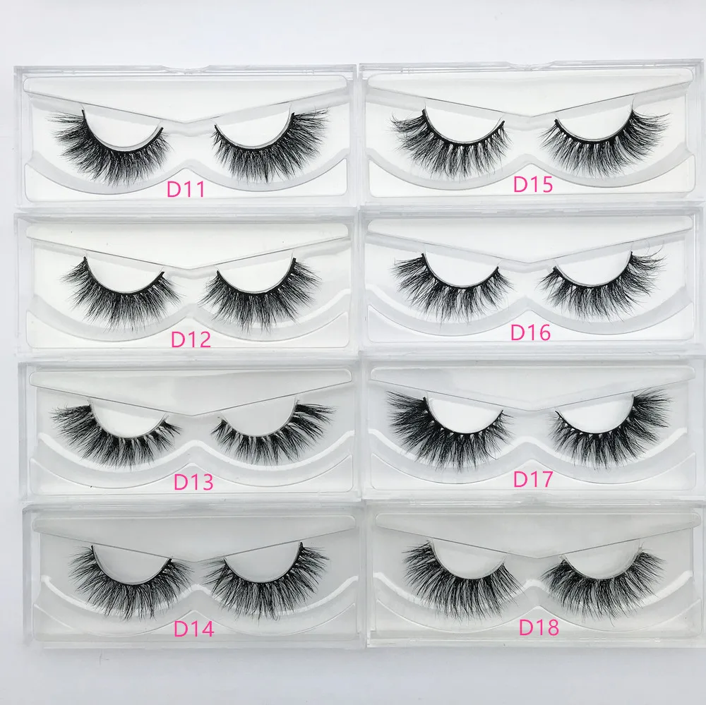 Serendi Lashes Fluffy 3D MinkขนตาCurly Minkขนตาแต่งหน้าขนตาปลอมReusable Ciliosโหดร้ายฟรี