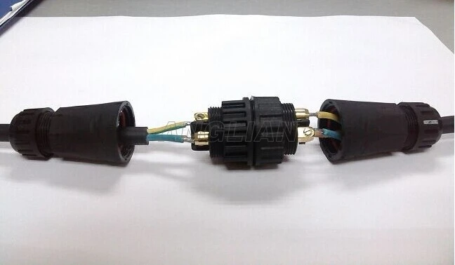 Imagem -06 - Parafuso Bonde do Acoplador do Pino Pinos para a Luz 10 Unidades do Diodo Emissor de Luz M22 Conector Fêmea Macho Ip67 Impermeável 25a da Tomada Rápida 2