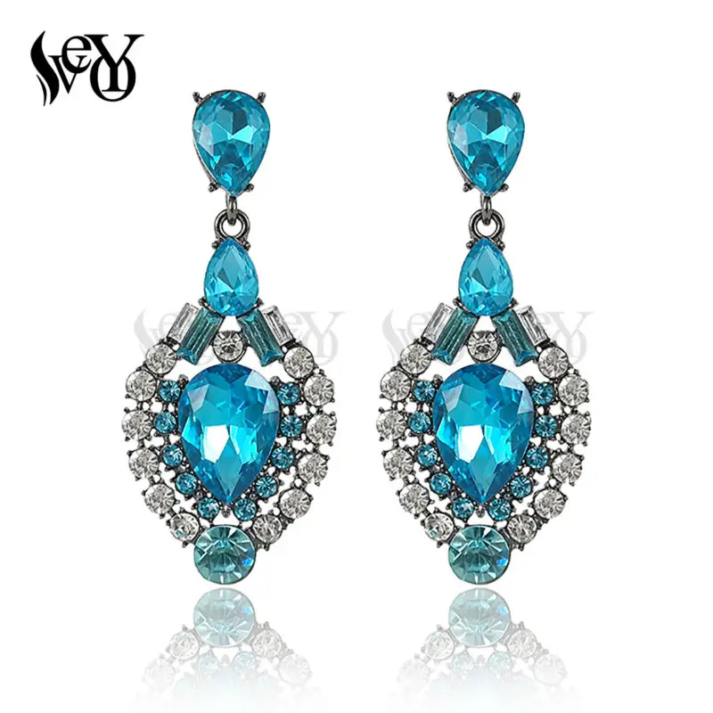 VEYO Fashion Luxury Drop Earrings Water Crystal Earring Rhinestone Alloy Top Quality