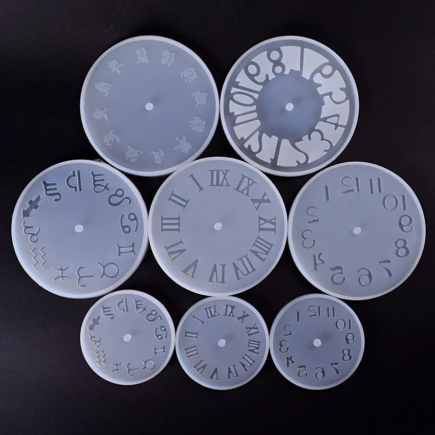 Silicone Mold Clock For Jewelry 10/15cm Small And Big Size Clock Resin Silicone Mould Handmade Tool DIY Epoxy Resin Molds