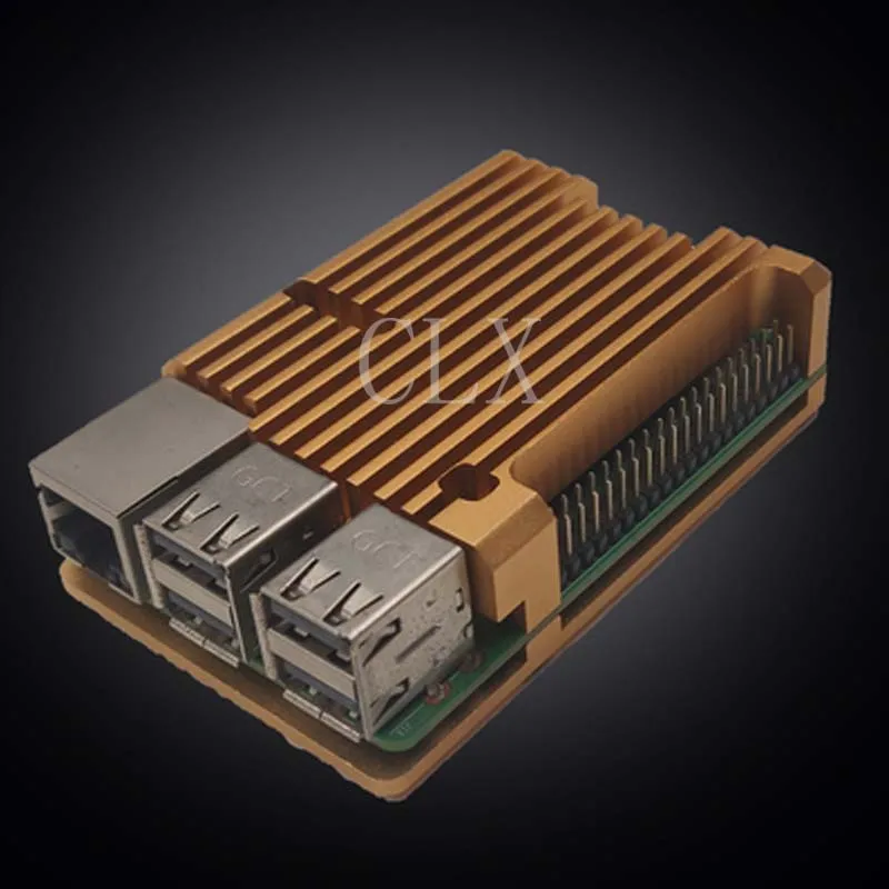 Raspberry Pi Shell Kotak Raspberry Pi Umum Disipasi Paduan Aluminium Shell untuk Raspberry Pi 2B/3B/3B +