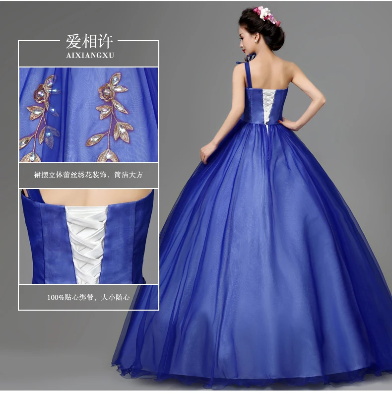 royal blue peacock luxury medieval dress ball gown siss princess Medieval Renaissance Gown queen Cosplay Victorian Belle ball