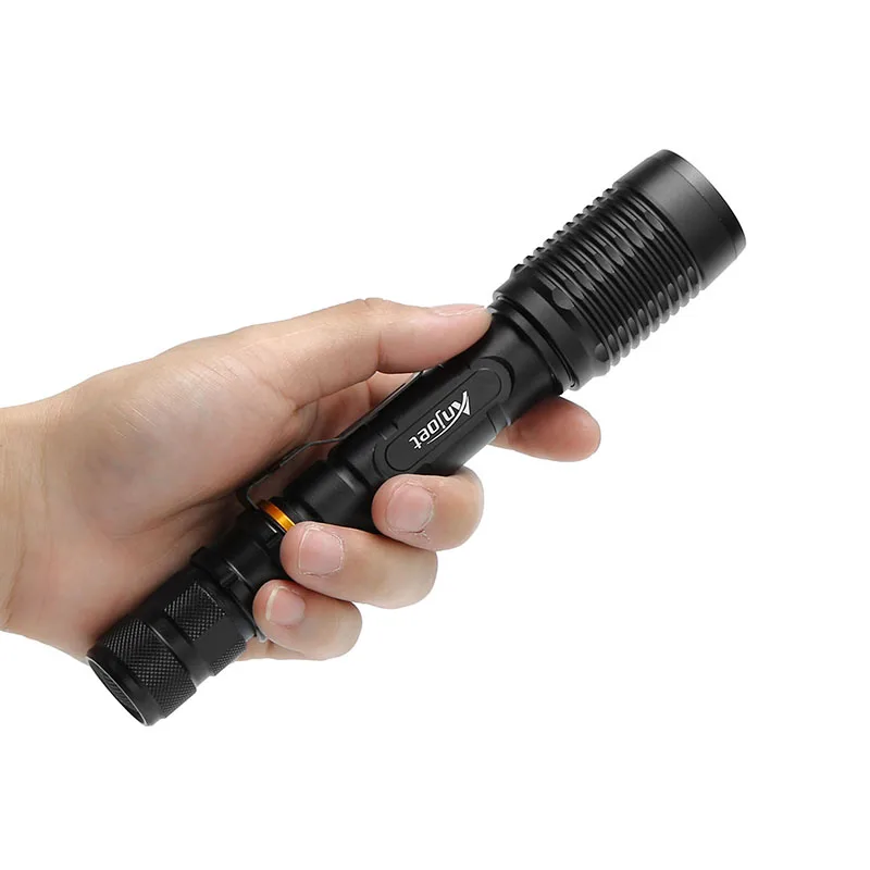 Anjoet Sets Tactical Hunting XM L2 LED Flashlight 5-Mode Super Bright Torch light Telescopic Zoom 18650 Battery Outdoor Camping