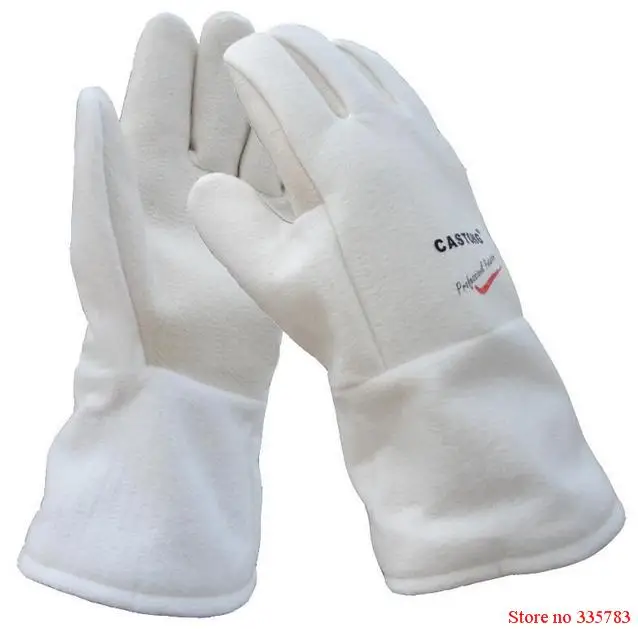 NFHH15-34 protective gloves 300-400 degree industrial heating gloves high temperature fire Gloves