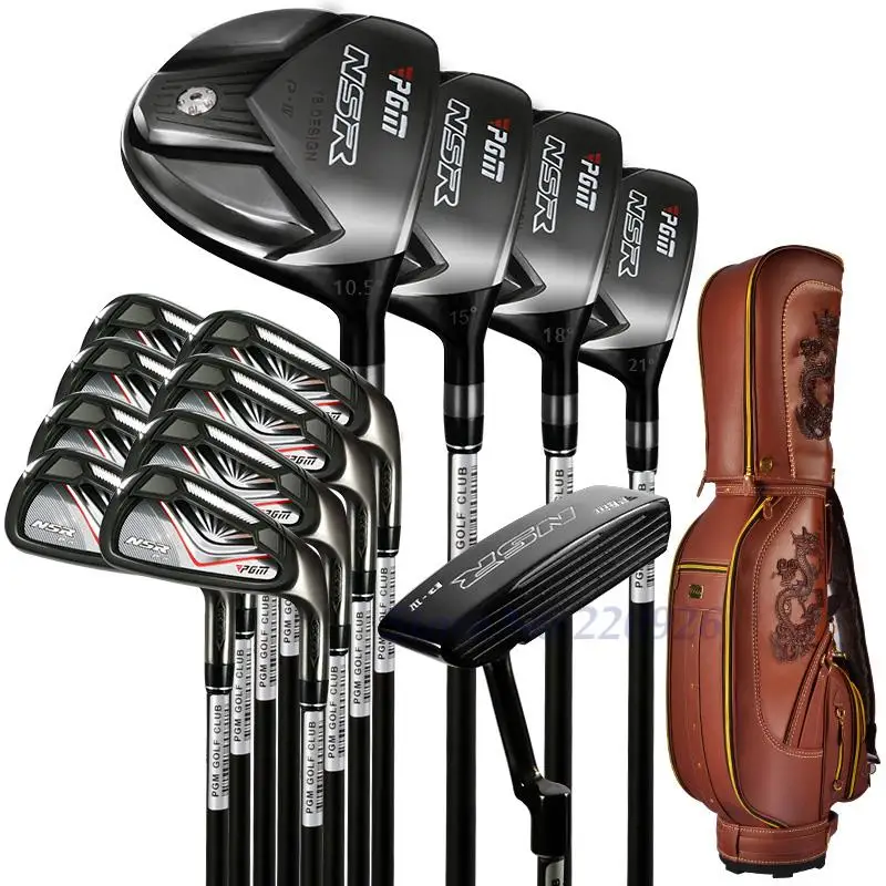 PGM Supreme Golf Club Set 13clubs Titanium For Men With Golf Bag Driver+2Woods+Hybird+8Irons+Putter+Stand BagPackage+Head Covers