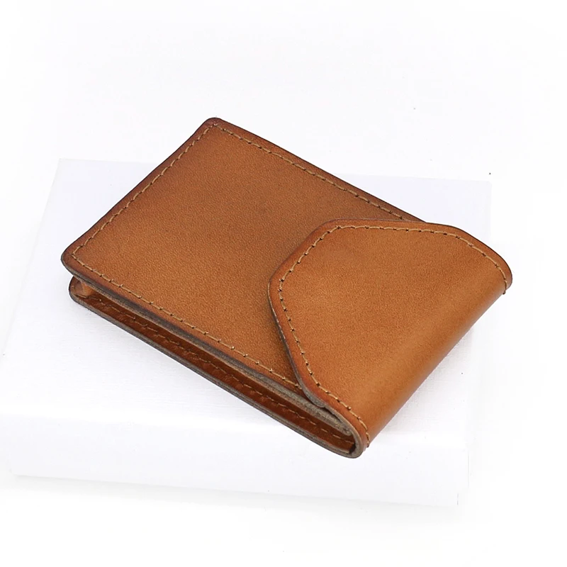Business Card Case Genuine Leather Luxury Vintage Men Bus Name ID Credit Card Holder Cowskin Women Mini Coin Purses