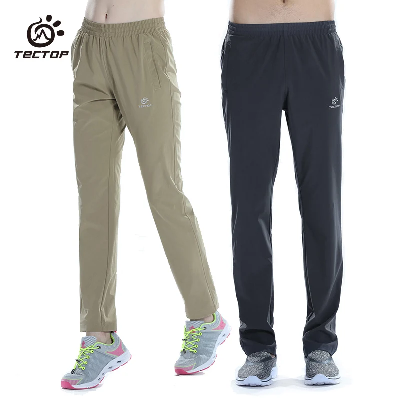 

Брюки Tectop для мужчин и женщин, удобные быстросохнущие эластичные однотонные, для спорта на открытом воздухе, Походов, Кемпинга, летние