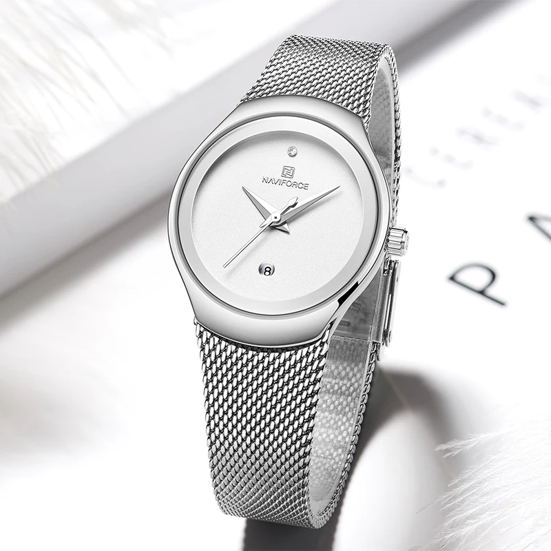 NAVIFORCE Watch Women Simple Casual Date Waterproof Quartz Wristwatch Fashion Ladies Watches Clock Female Relogio Feminino 2019