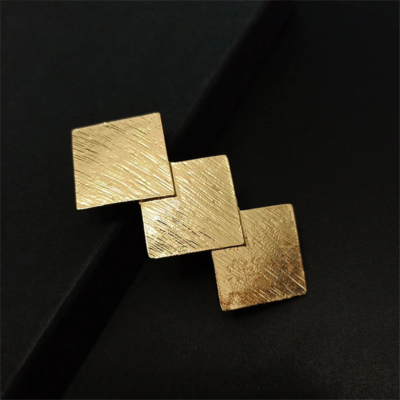 2022 New Fashion Metal Hair Clips Women Geometric Hairpin Simple Rose Gold Silver Plated Diamond Shape Hair Accessories Barrette