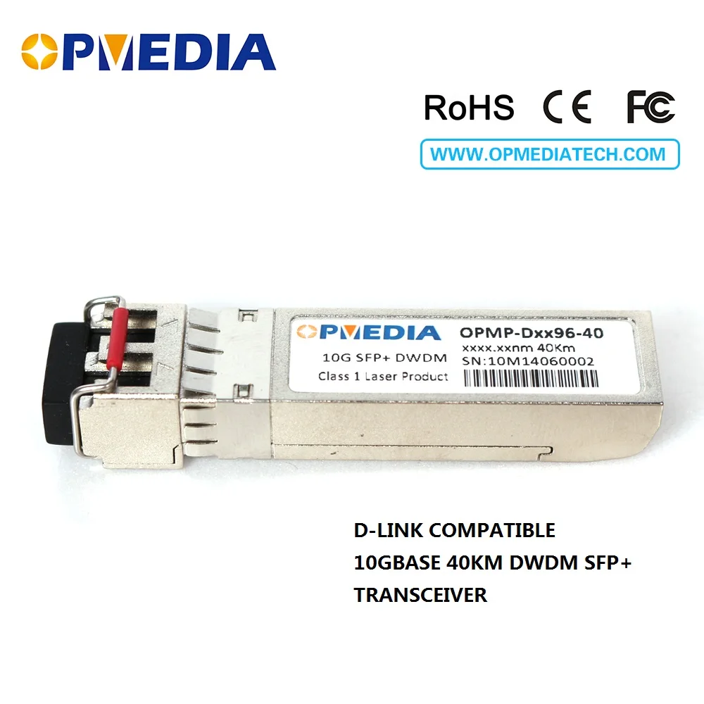 

Low price For D-Link 10Gb/s-DWDM ER SFP+ transceiver,10G 40KM C-BAND 1563.86nm~1528.77nm SFP optical module,with dual LC and DDM