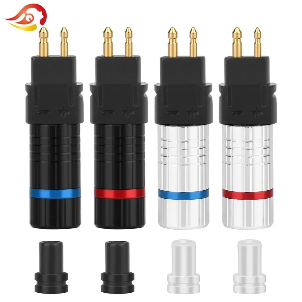 

QYFANG Earphone Pin Upgrade Plug Repair Metal Adapter HD600 HD650 HD580 HD25 Solder Wire Connector HiFi Headphone Audio Jack