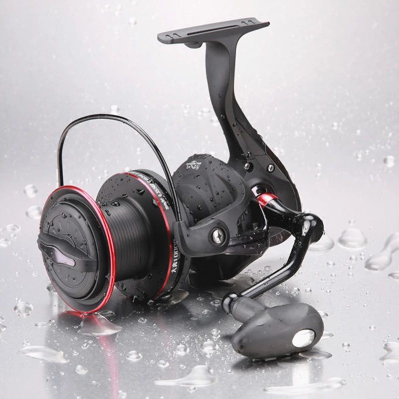 Lizard Fishing Big Spool for Carp Feeder 10000 Series Long Casting Surf Spinning 4.1:1 Ratio Reel