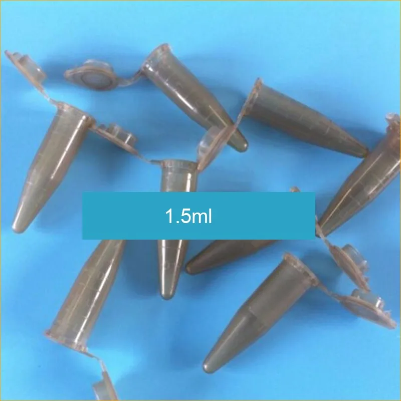 Tubes à centrifugeuse avec couvercle, 100 pièces, 1.5ml, couleur mixte, en plastique, Jack d'échantillonnage, conteneurs à fond pointu, fournitures de laboratoire
