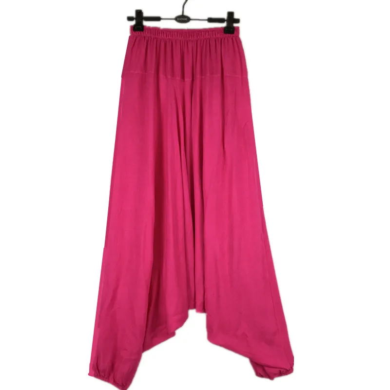 2024 Casual harem plants,loose women casual trousers,wide leg pants,pantskirt, - woman Big crotch pants,bloomers