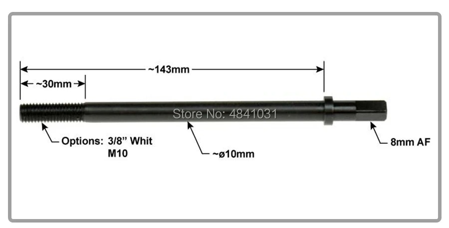 Drawbars Lifting lever M10 3/8