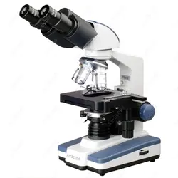 AmScope fornisce 40X-2500X microscopio composto binoculare da laboratorio a LED con palco meccanico a due strati 3D