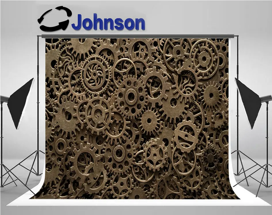 

Brass Cog Wheels Steampunk Texture photo backdrop High quality Computer print wall photography studio background